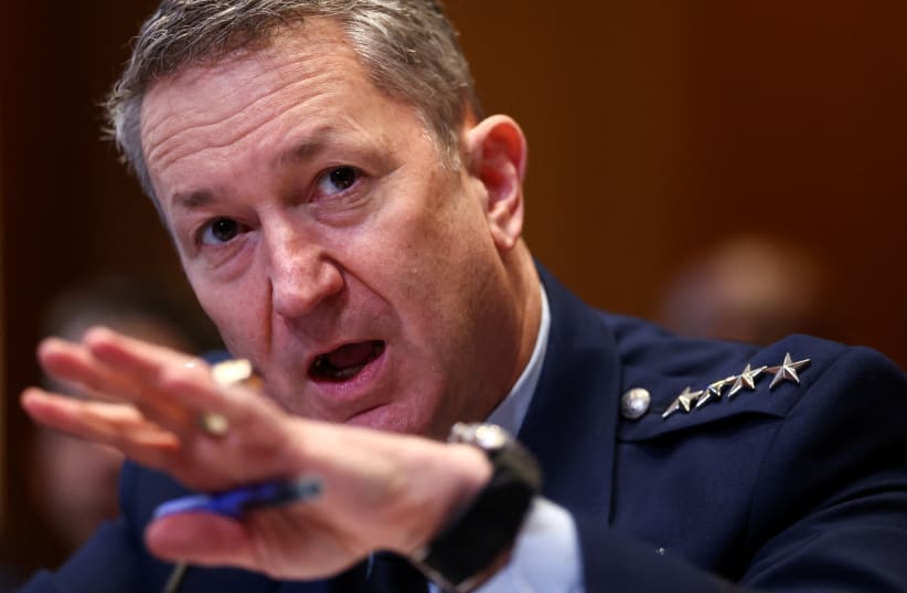 US Chair of the Joint Chiefs, Gen. Dan Caine, addresses the Senate Appropriations Committee on the Pentagon's budget request, May 12, 2026; illustrative.