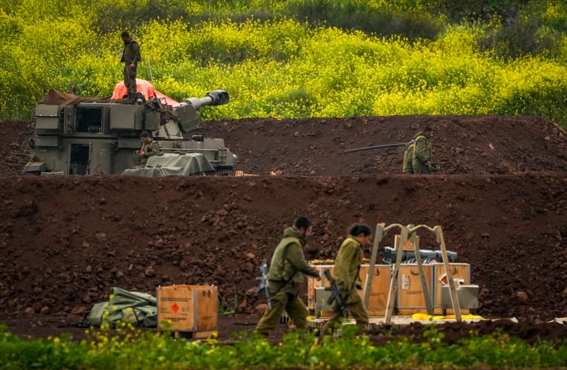 Soldiers from an artillery unit stationed near the Israel-Lebanon border during the ongoing war with Iran and Hezbollah, March 15, 2026; illustrative.