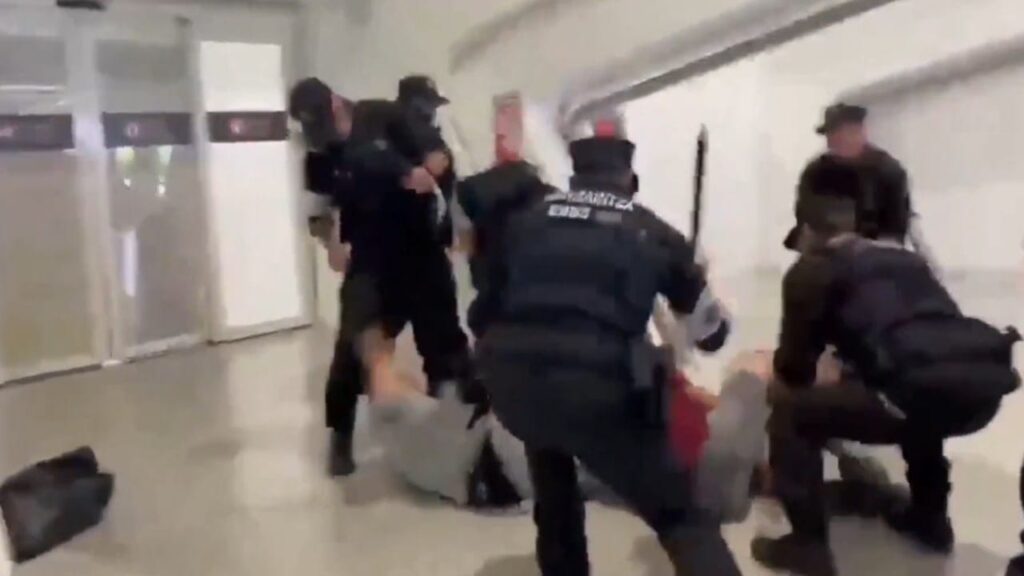 Spanish police filmed beating Gaza flotilla activists as Israel jabs back The Jerusalem Post - Israel News