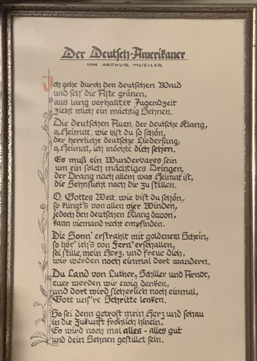 Would anyone be willing to translate this poem I think my Great Grandfather who immigrated to the US in the early 30s wrote?