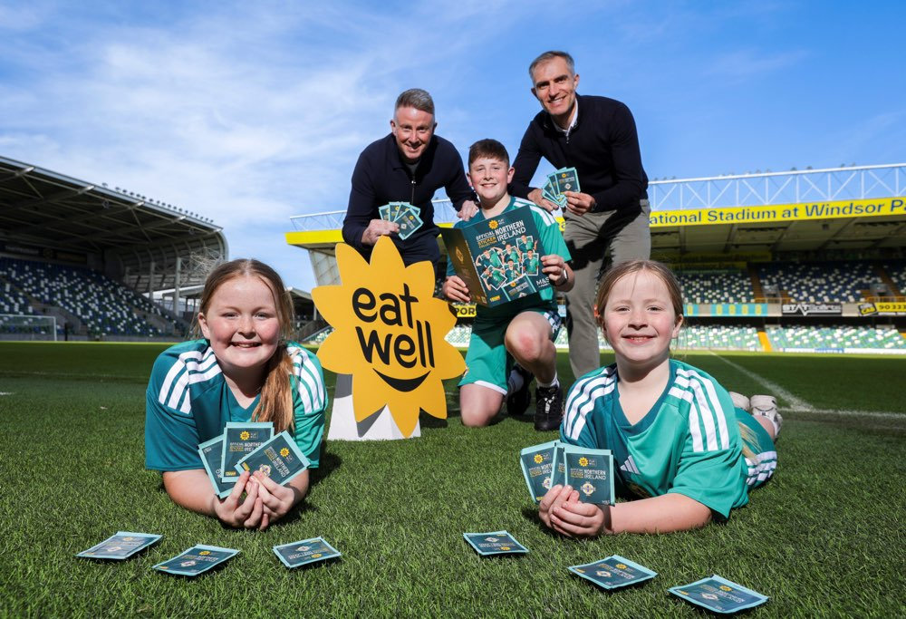 M&S launches exclusive Northern Ireland football sticker collection Love Ballymena logo