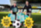 Aaron Hughes backed the launch and is pictured with Ryan Lemon, Regional Manager for Marks & Spencer Northern Ireland, and Reuben, Daisie and Olivia Lemon.