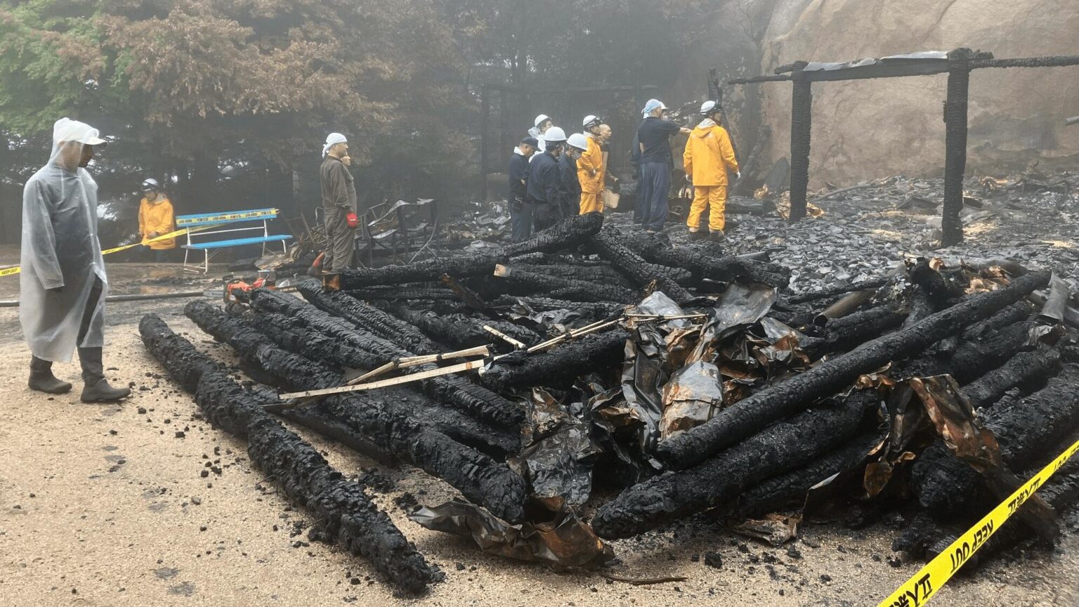 Miyajima's Misen Sacred Fire Hall completely destroyed by fire. Numerous posts on social media claim "foreigners started the fire", but Hatsukaichi Police and others say there is no evidence of arson.