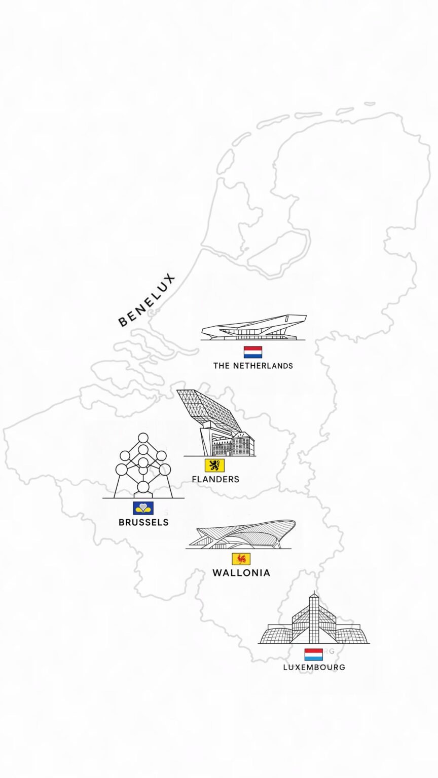 iconographic map of Benelux