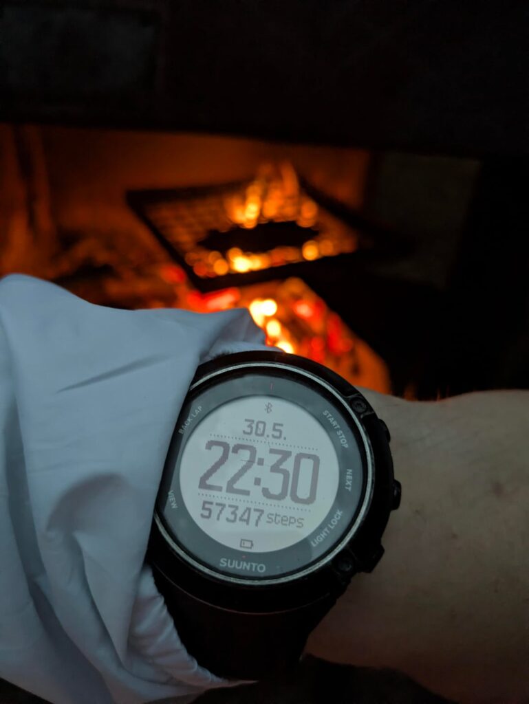 Journey to the Men's Dance Party: 1. Day in the bag - 43 km, 57k steps