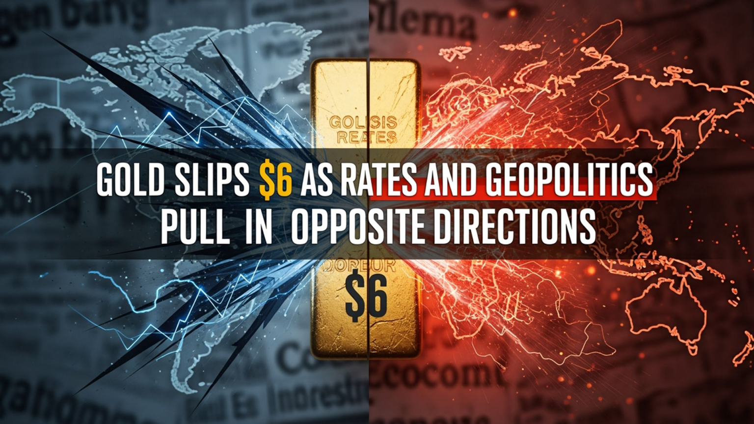 Gold Slips $6 as Rates and Geopolitics Pull in Opposite Directions