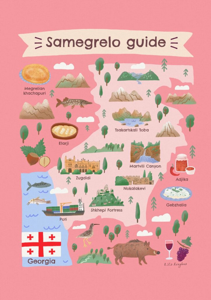 2 years and 8 seasons of illustrating Georgia’s regions for Georgian Airways. Having lived here for 1.5 years, I’m finally sharing the maps I’m most proud of. 2 years and 8 seasons of illustrating Georgia’s regions for Georgian Airways. Having lived here for 1.5 years, I’m finally sharing the maps I’m most proud of.