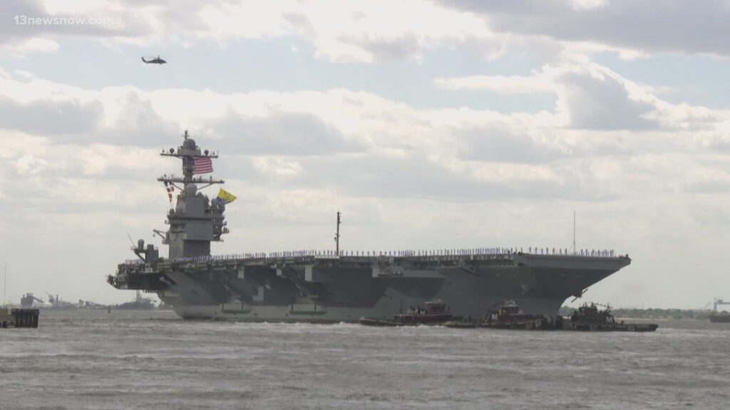 Navy to test aircraft carrier as nuclear power source