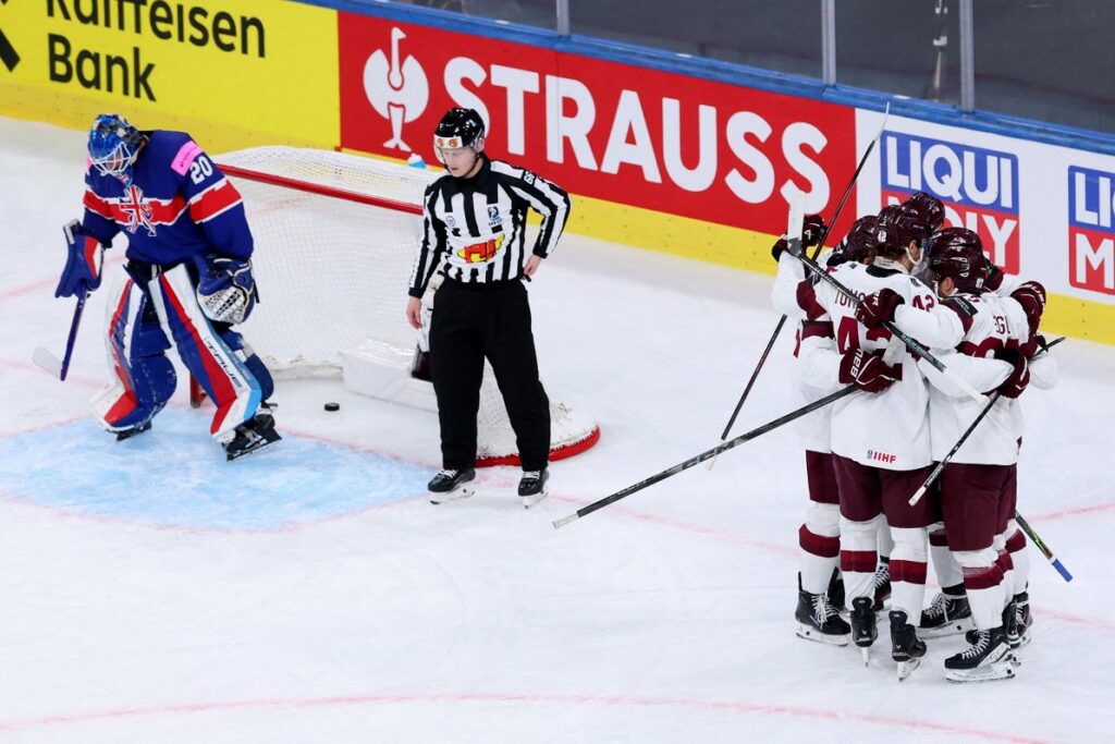 Latvia eases past Great Britain at ice hockey world championships Latvia eases past Great Britain at ice hockey world championships