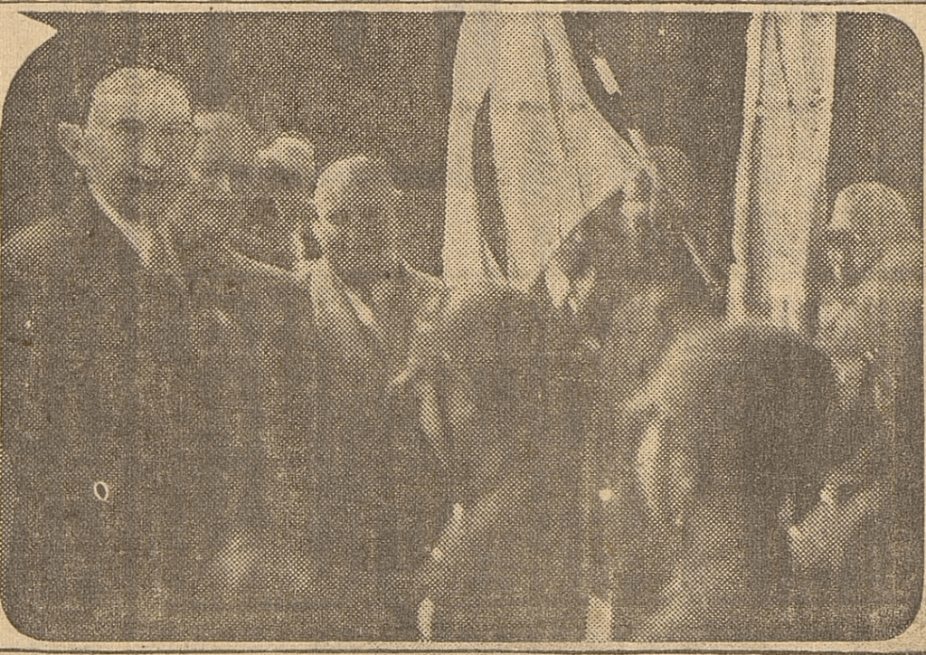 Nazi leader Richard Foerster passionately preached Hitler’s teachings to Korean schoolchildren and gifted them signed photos of Hitler as they gave him a “Heil Hitler” salute on a train to Seoul (May 11, 1939) Nazi leader Richard Foerster passionately preached Hitler’s teachings to Korean schoolchildren and gifted them signed photos of Hitler as they gave him a “Heil Hitler” salute on a train to Seoul (May 11, 1939)