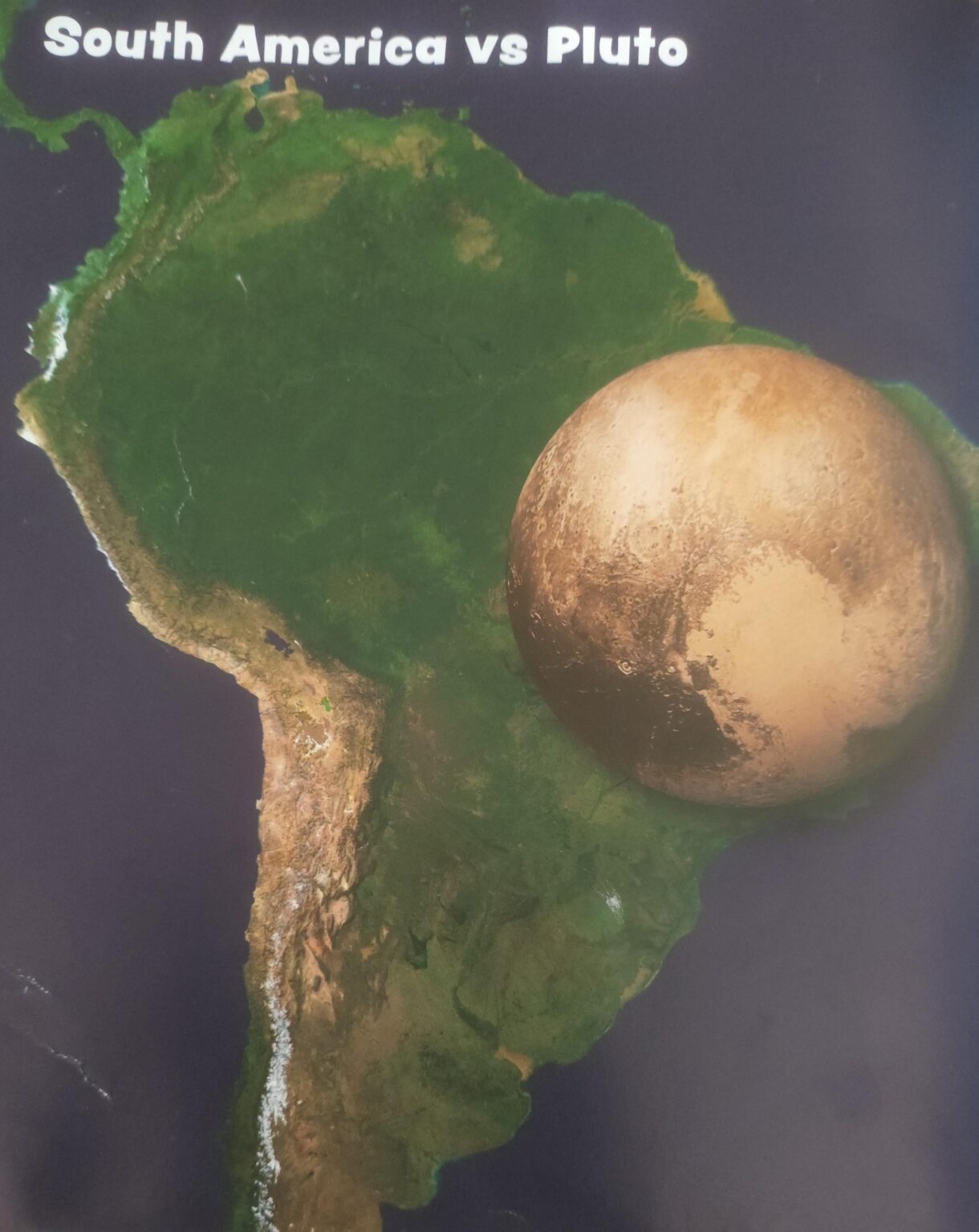 South America Vs pluto. Sorry Brazil