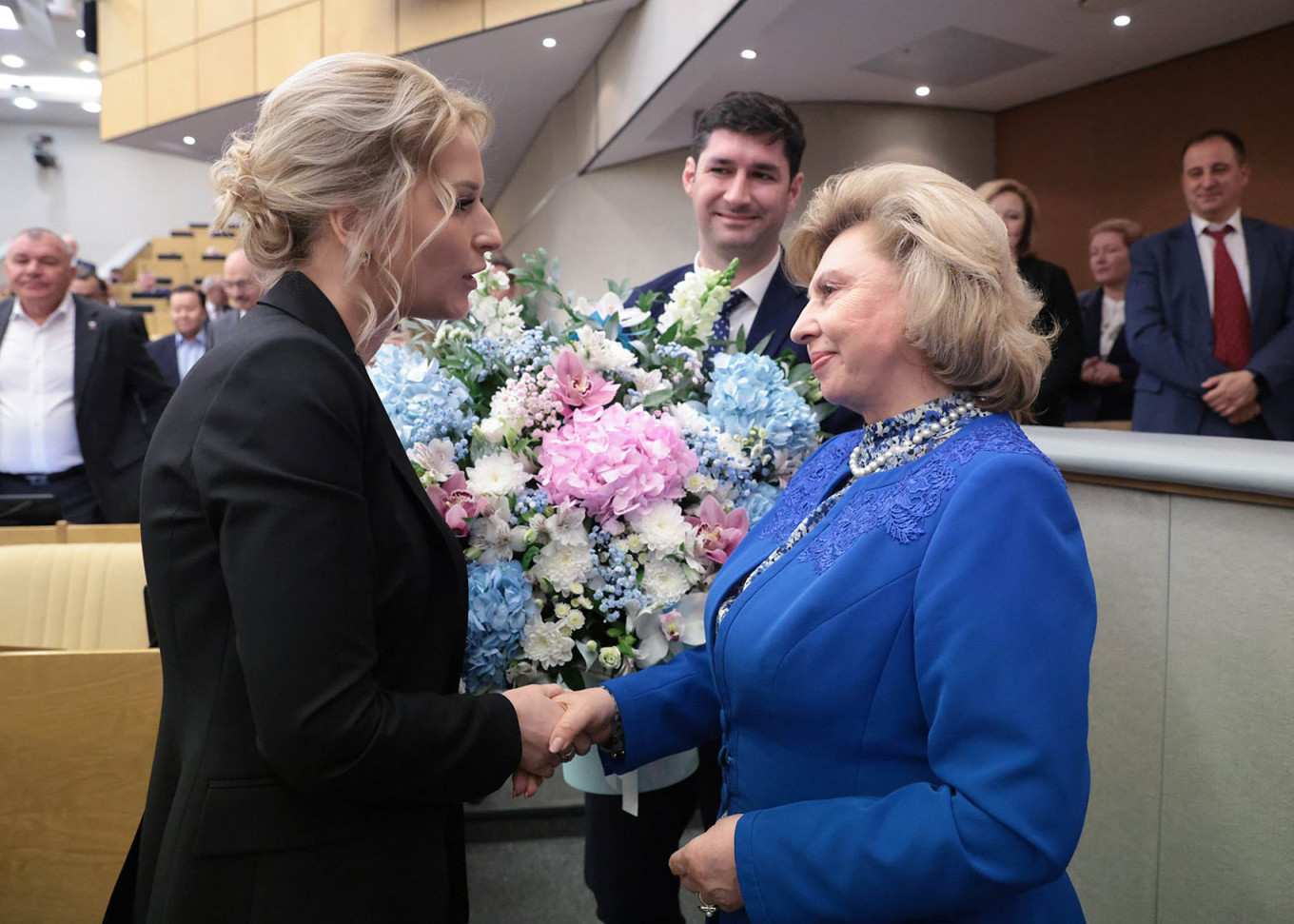 
					Yana Lantratova (L) and Tatyana Moskalkova (R).					 					duma.gov.ru				