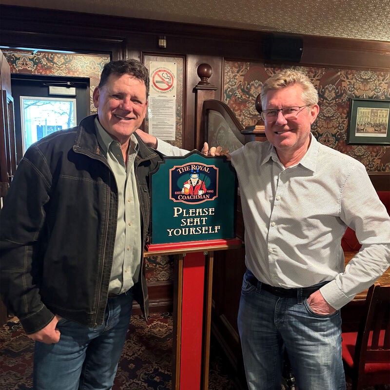Jason Aspin and Neale Kemp – AKA Energy Systems celebrating 30 years of innovation. Photo credit: AKA Energy Systems.