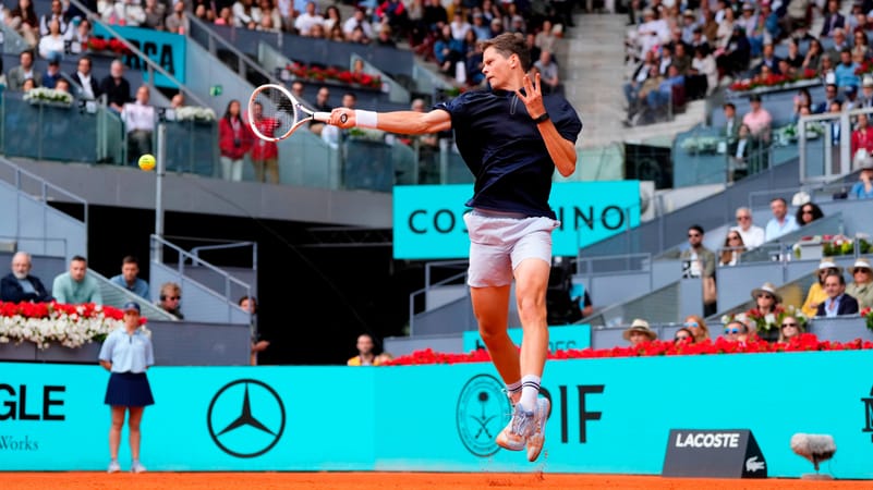 Casper Ruud vs Alexader Blockx match report Madrid Open 2026 quarter-final