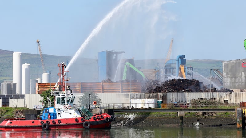 Firefighters remain at scene of Titanic Quarter blaze 24 hours after fire reported
