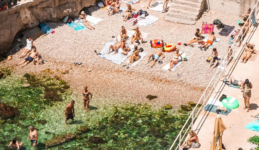 beach in dubrovnik