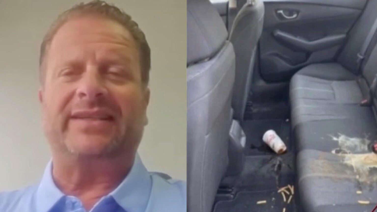 Lyft driver caught blatantly using Gemini AI (with watermark) to fake damage to his car and charge riders extra for cleaning fees