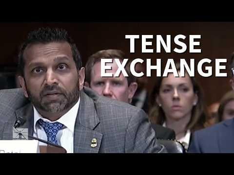 Kash Patel explodes during Senate hearing over drinking allegations