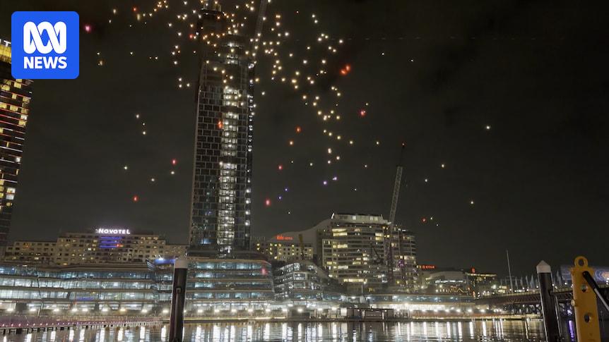 Vivid Sydney drone shows cancelled for now after malfunction saw 89 drones fall into the harbour