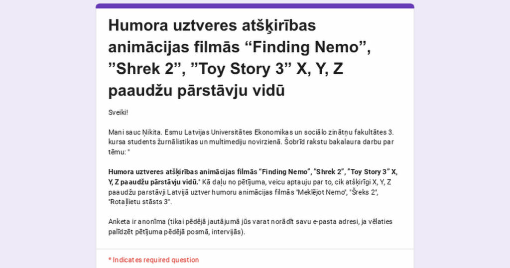 Bachelor Thesis Survey! Bachelor Thesis Survey!