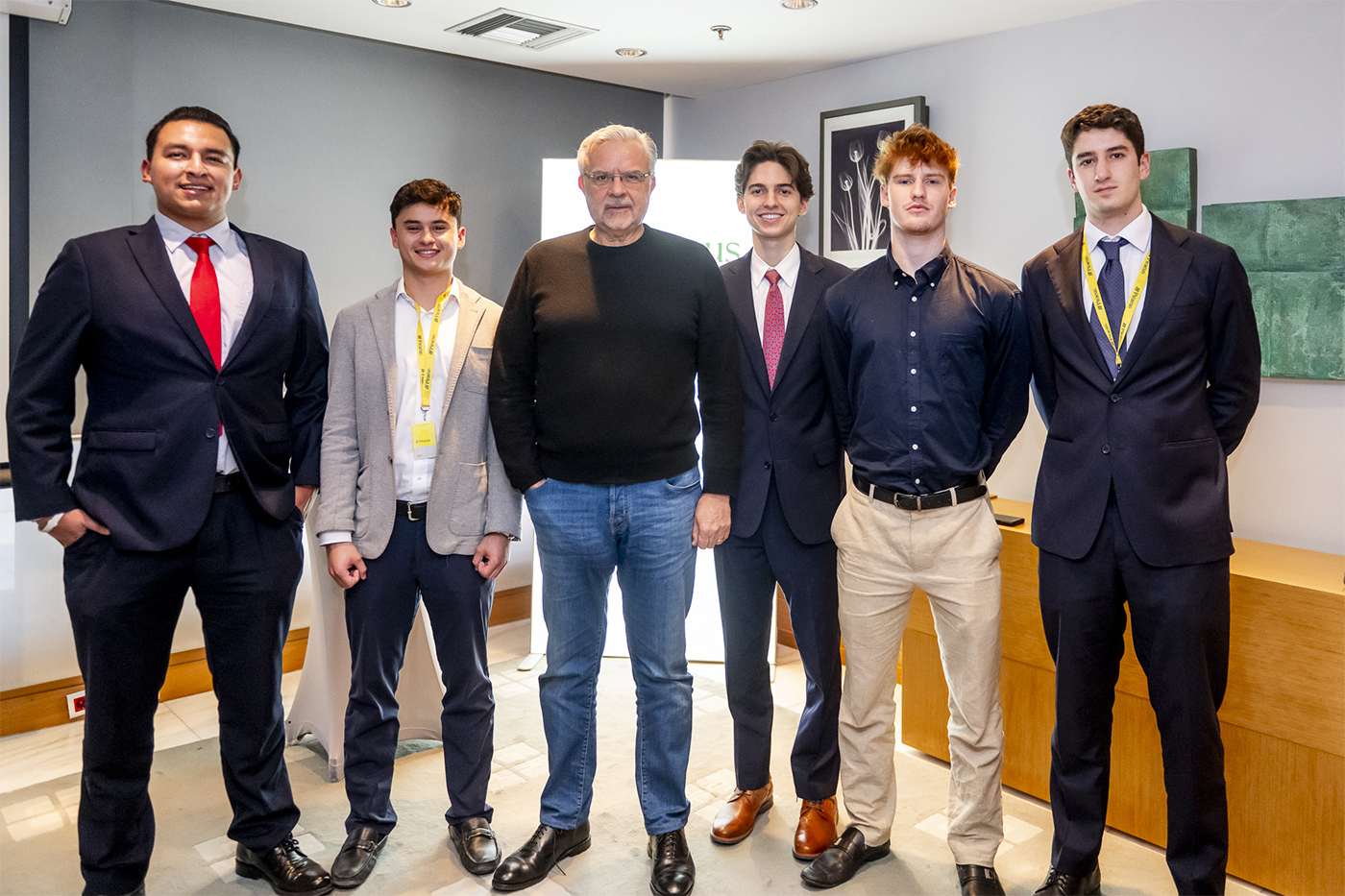 Northeastern co-ops stand with Piraeus Bank CEO Christos Megalou.