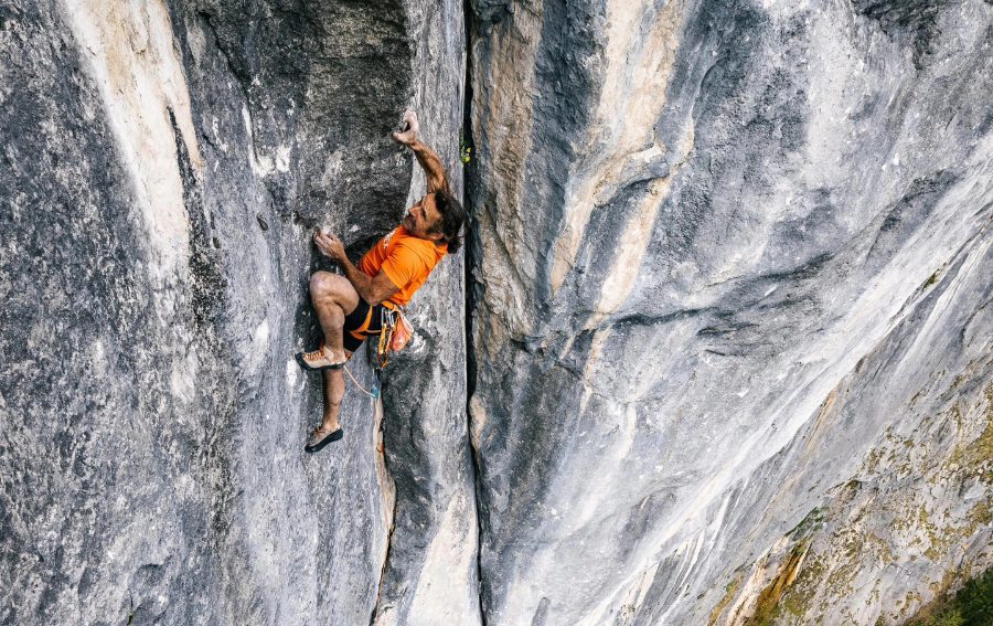 Alexander Huber Climbs New 10-Pitch 5.13d in Austria Alexander Huber Climbs New 10-Pitch 5.13d in Austria