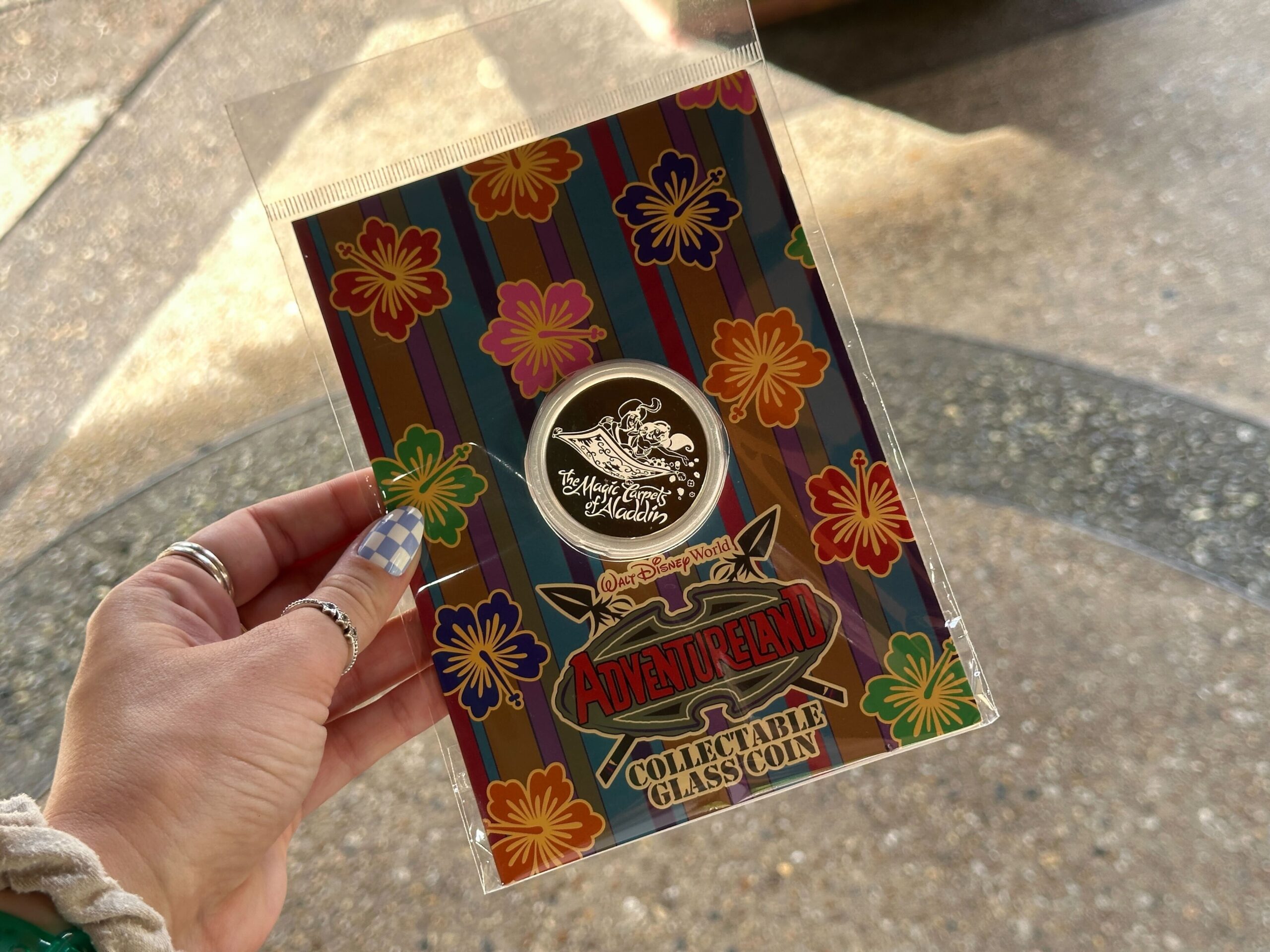 The Magic Carpets of Aladdin Collectible Glass Coin - $29