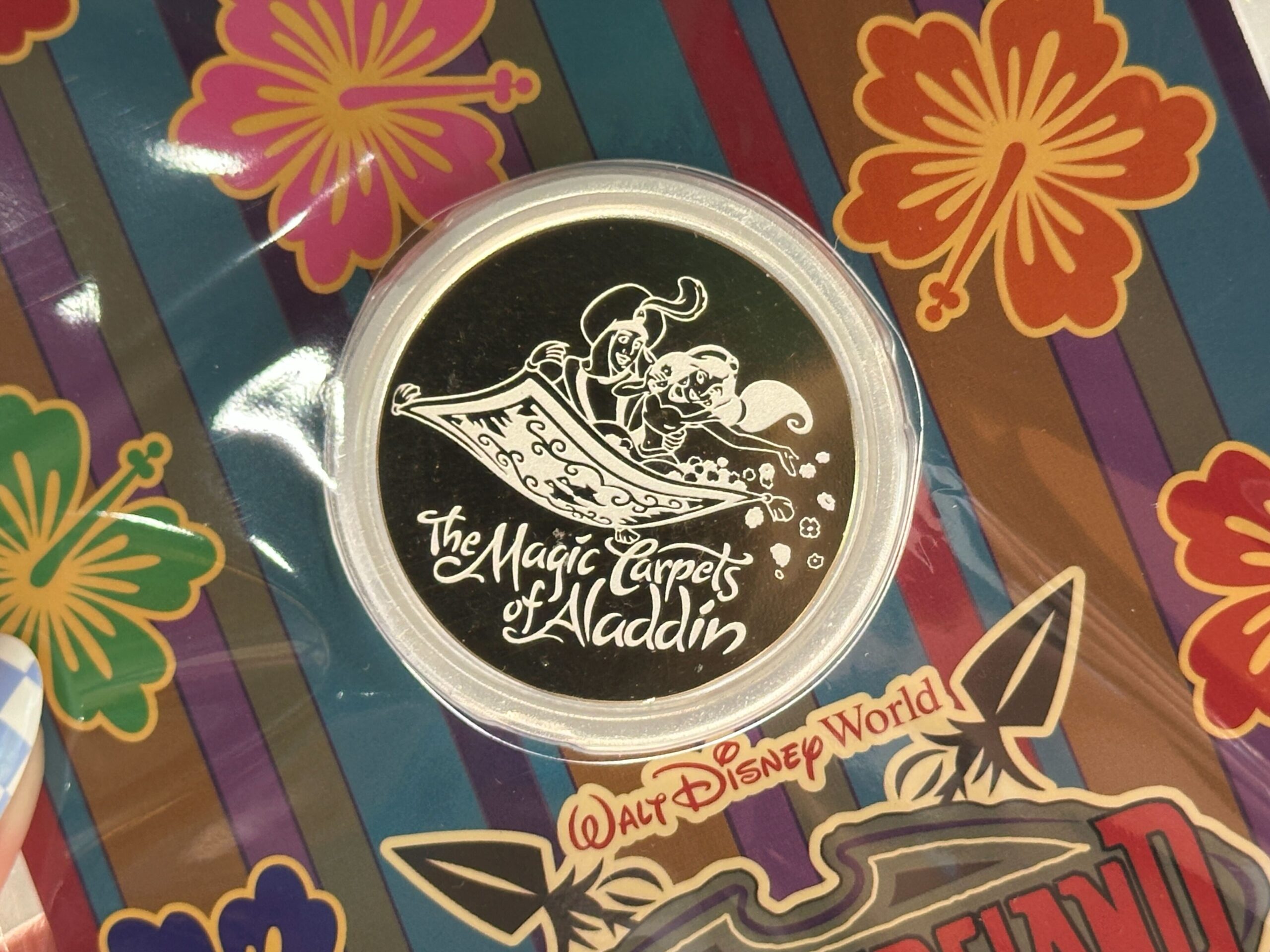 The Magic Carpets of Aladdin Collectible Glass Coin - $29