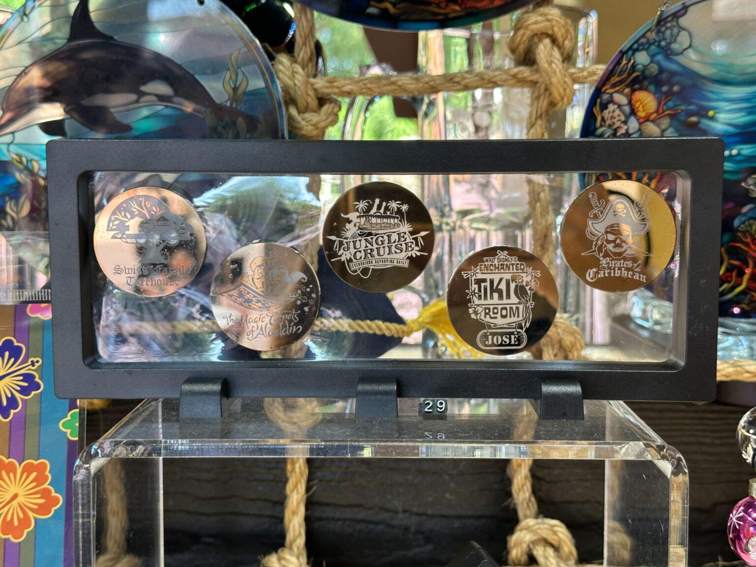 Adventureland Glass Coins by Arribas Brothers Make for Shiny Souvenirs in Walt Disney World