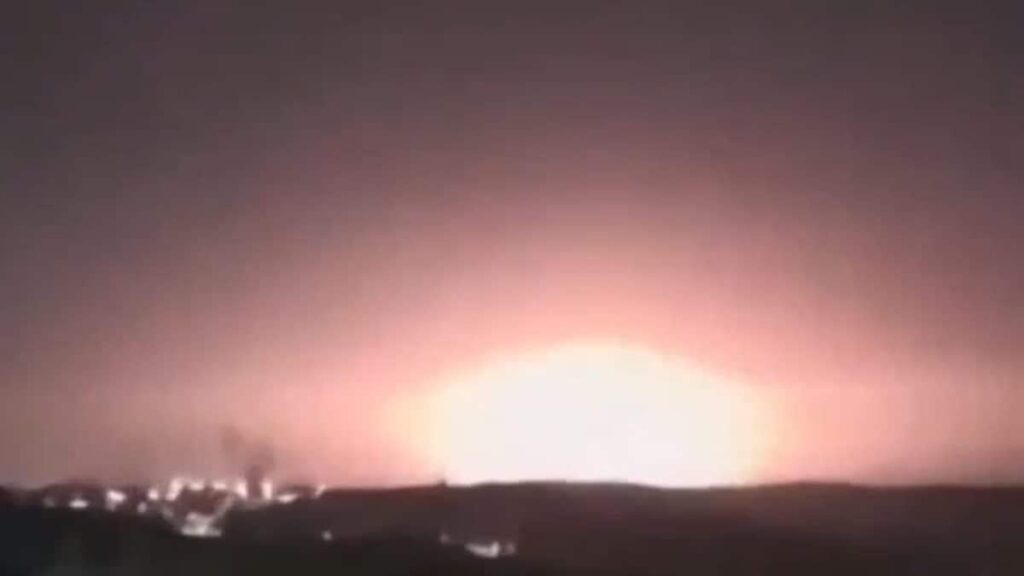 Massive Fireball Seen Near Jerusalem After Explosion At Israeli Defence Facility