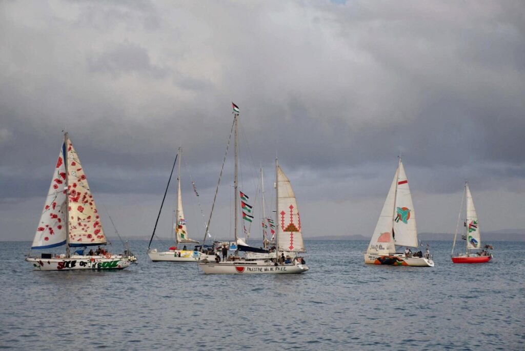 Israeli forces intercept Gaza-bound flotilla near Cyprus Israeli forces intercept Gaza-bound flotilla near Cyprus