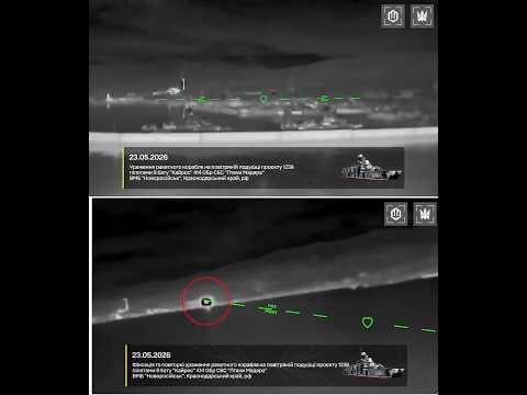 Black Sea Fleet Attacked! Bora-Class Corvette Hit and Burning at Novorossiysk