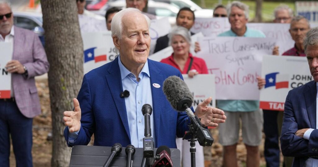 Ken Paxton defeats GOP Sen. John Cornyn in Texas primary runoff