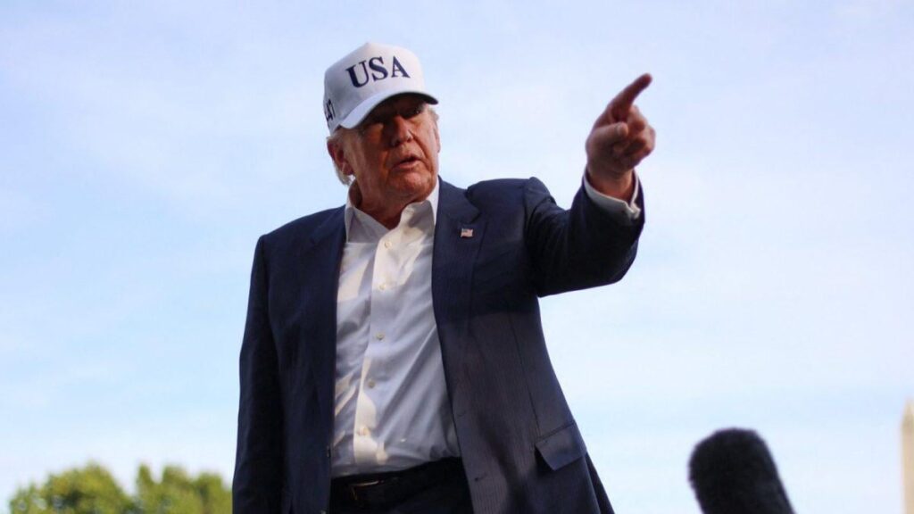 Trump is down in the polls but is busy purging his own party