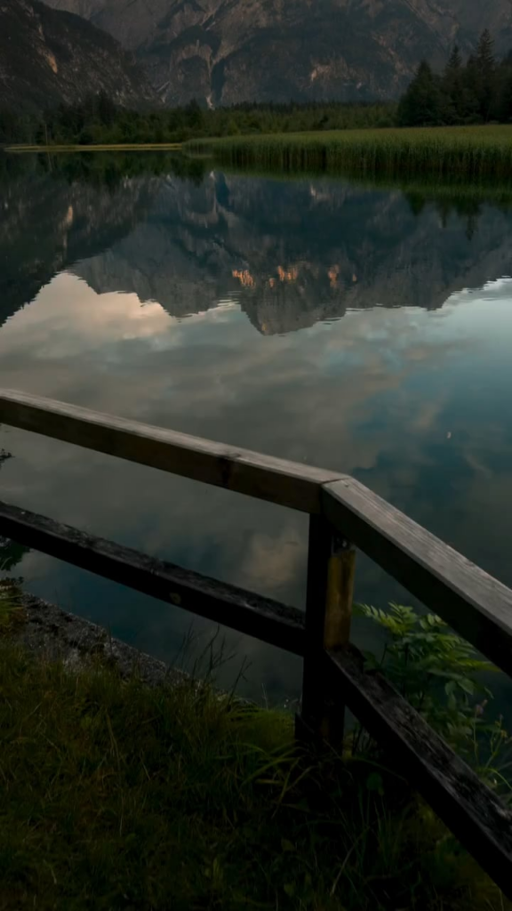 Beautiful sunset in the mountains