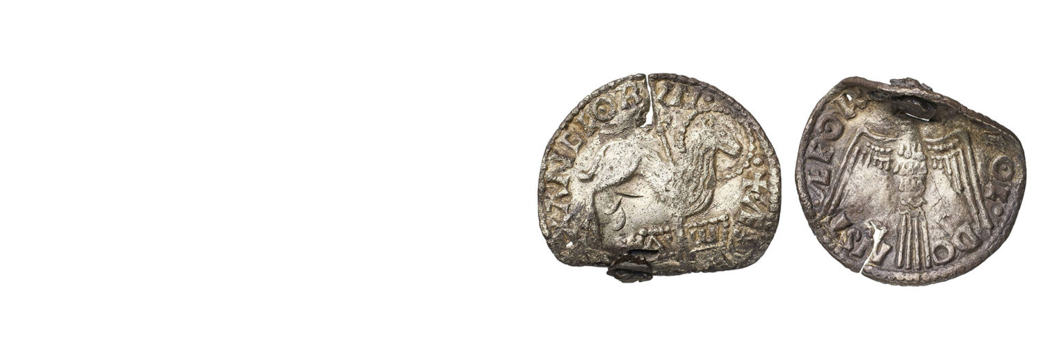 News – ‘Lamb of God’ Coins Issued by Desperate English King Found in Denmark Coins decorated with images of a lamb and cross (left) and a dove (right)