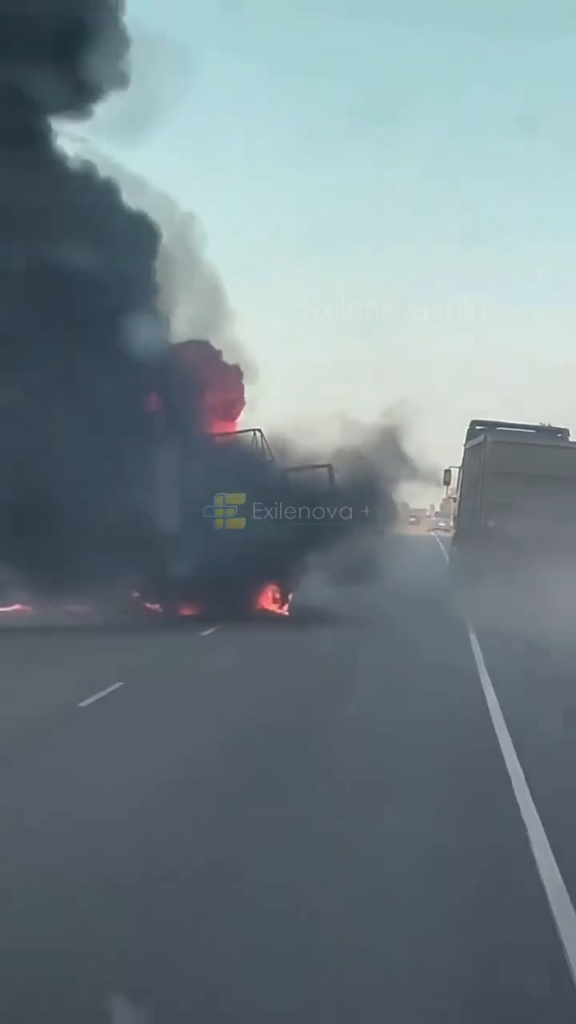 A highway in Zaporizhzhia is getting littered with burnt out russian military equipment as the logistics keep getting hit deeper away from the frontline [May 2026]