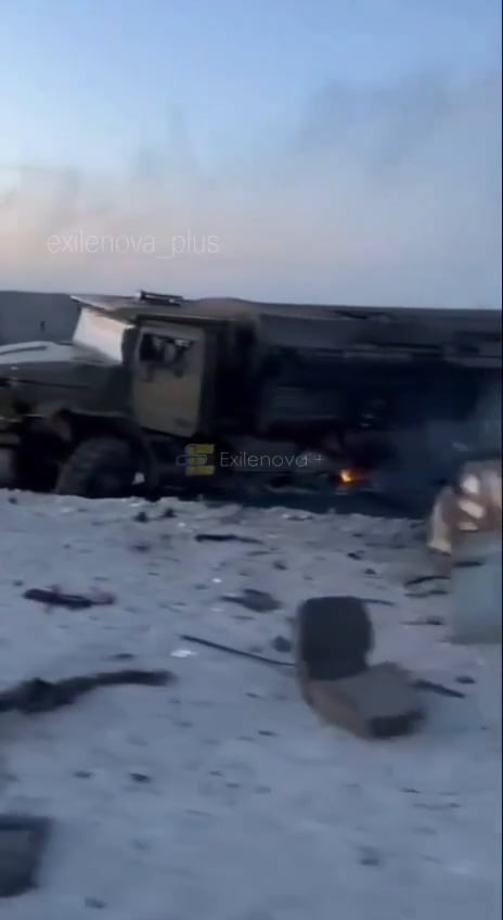 A small russian convoy was obliterated 100+ km behind the frontline, including a rare Ural Tornado-U [May 2026]