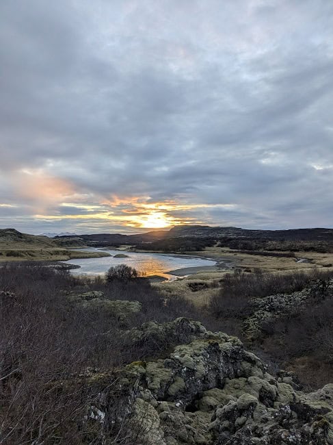 Another stunning sunset while in Iceland
