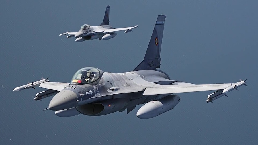 Romanian F-16 shoots down unmanned aircraft over Estonia during NATO Baltic Air Policing mission