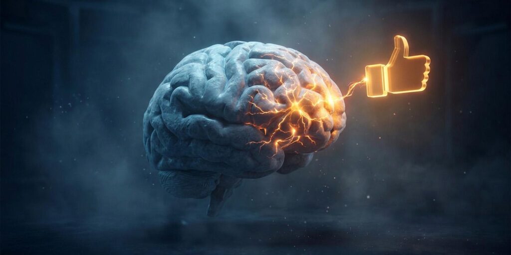 Fear of missing out is linked to hypersensitive brain reactions to digital likes