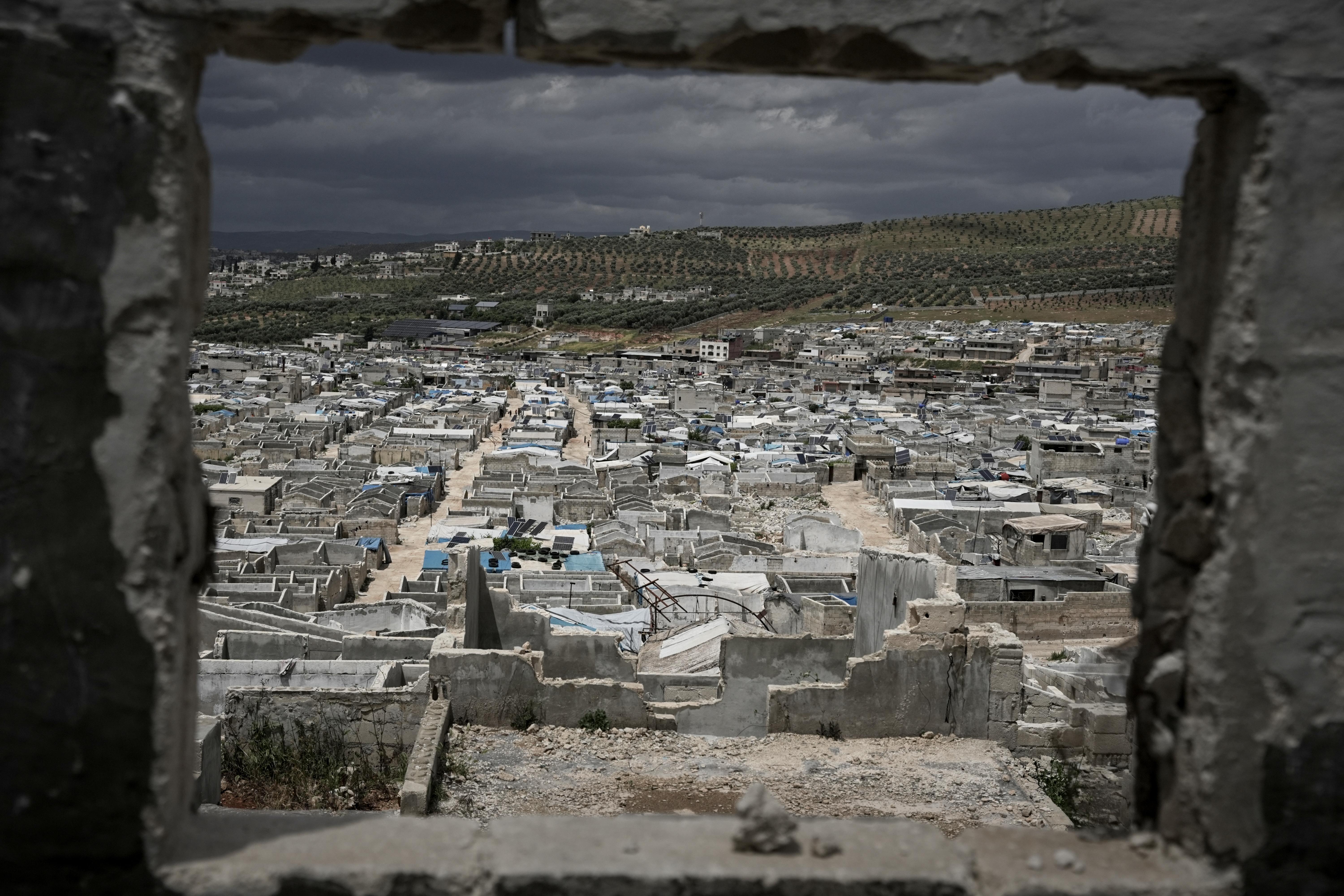 Al-Karama camp, built from scratch with light-brick structures covered with fabric.