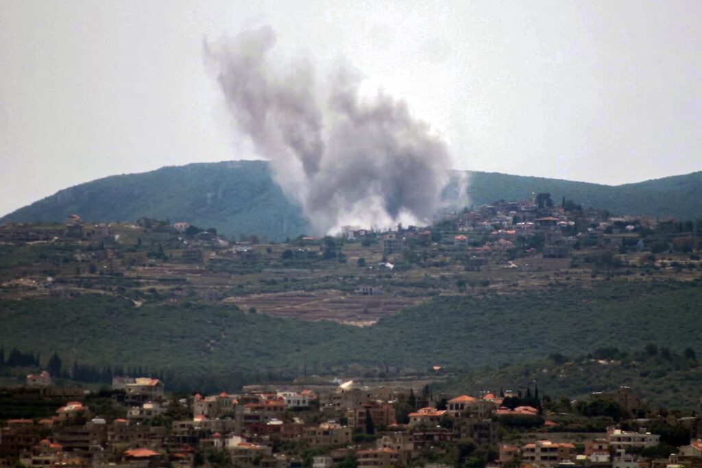 Drone strike causes fire outside nuclear power plant in Abu Dhabi Smoke rises following Israeli bombardment on the village of Zibqin as seen from nearby Tyre in southern Lebanon on May 17, 2026. Israeli strikes targeted eastern and southern Lebanon on May 17, state media reported, despite a fragile ceasefire, as a Hezbollah lawmaker called Lebanon's negotiations with Israel a "dead-end". Israeli attacks since the start of the war have killed more than 2,900 people in Lebanon, including more than 400 since the truce began on April 17, according to Lebanese authorities.