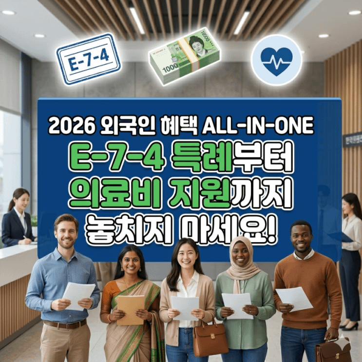 Don't Lose Your Money: 2026 Fact-Check on Korean Govt Benefits for Foreigners (E-7-4, Childcare, Medical)?