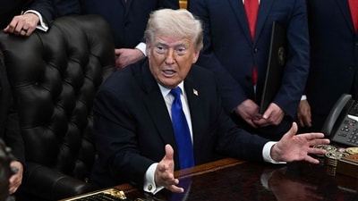 Donald Trump says he would consider pulling US troops from Spain and Italy as well as Germany. (AFP)