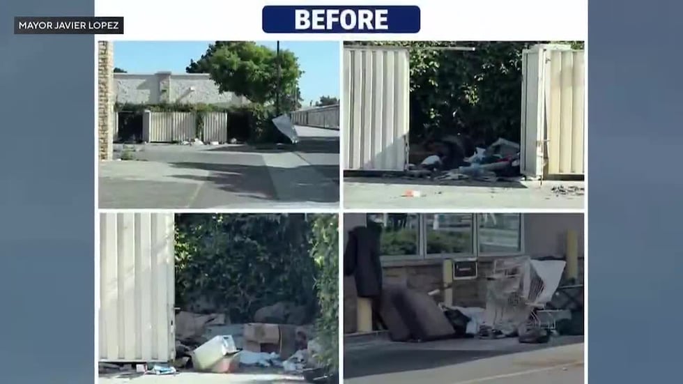 A mayor in California is facing backlash after a post showing a before-and-after of cleanup...
