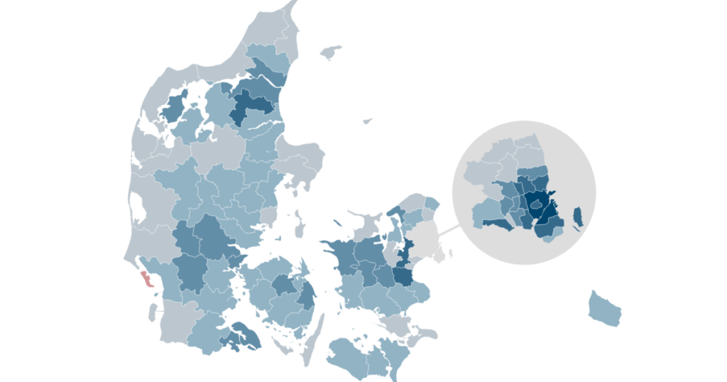 In most places, income is growing quietly - in Copenhagen it is taking off.