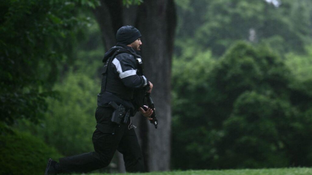 White House on lockdown with Trump inside as snipers take to roof after 30 shots ring out