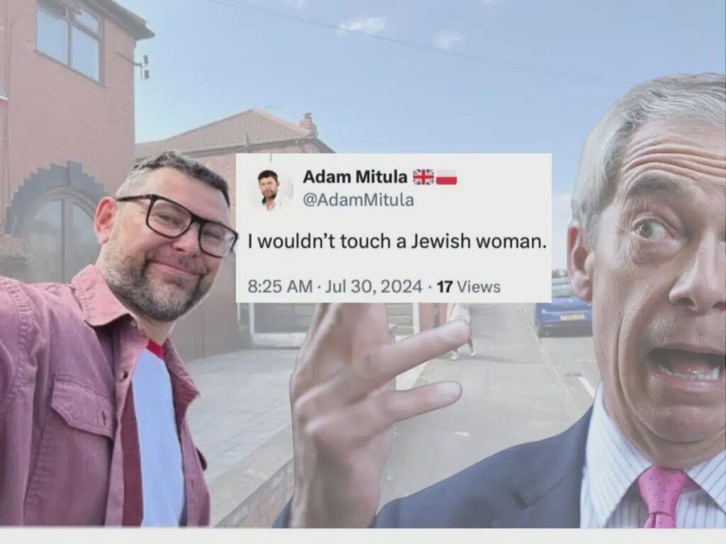 Media silent as antisemitic Reform activist spotted campaigning