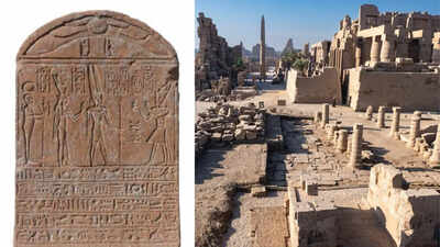 PC: Facebook (Ministry of Tourism and Antiquities) A 2,000-year-old stone found in Karnak temple reveals a Roman emperor hidden in the form of an Egyptian pharaoh